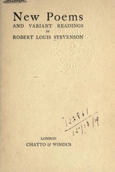 New Poems, and Variant Readings by Robert Louis Stevenson - book cover