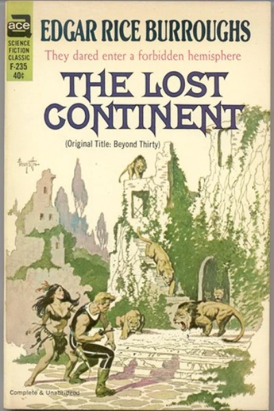 The Lost Continent by Edgar Rice Burroughs - book cover