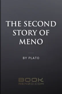 The Second Story of Meno by Plato - book cover