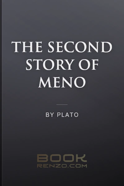 The Second Story of Meno by Plato - book cover